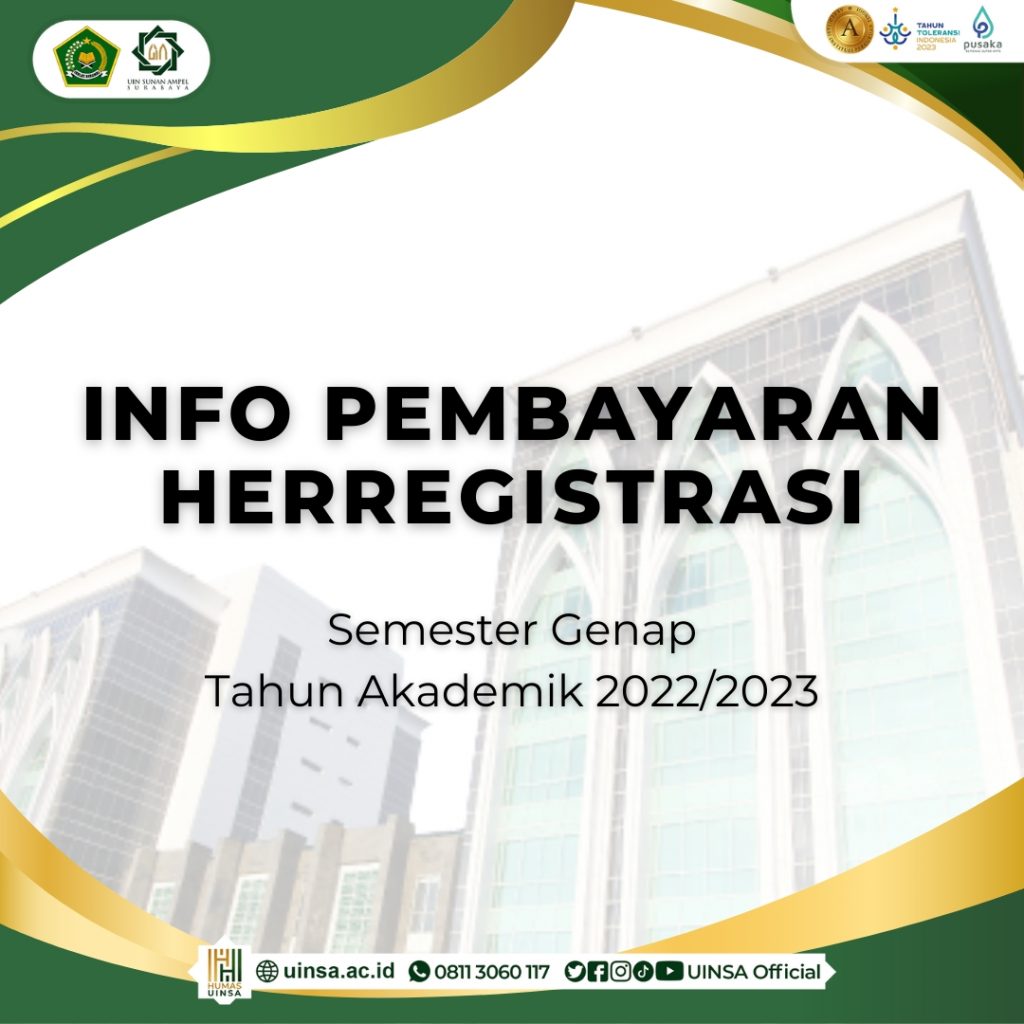 Info Pembayaran UKT Semester Genap TA 2022/2023 - UINSA